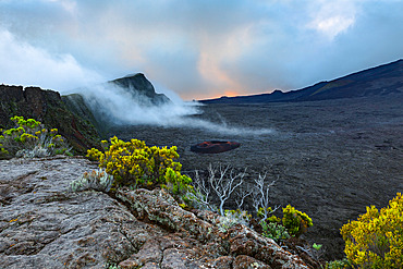 The Piton de la Fournaise volcano enclosure, Sainte-Rose, Saint-Philippe, Reunion Island, France