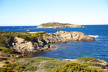 Island of Embiez, Mediterranean sea, France