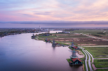 Windmills, Zaanse Schans, North Holland, Netherlands
