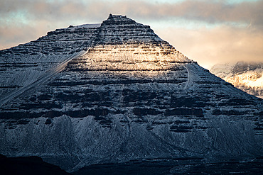 Perfect pyramid. Branca pyramid. Gallieni massif, Kerguelen archipelago.