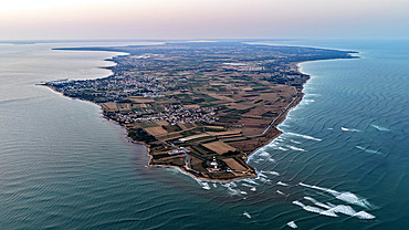 Chassiron lighthouse at the northern tip of Oleron Island - charente maritime - France
