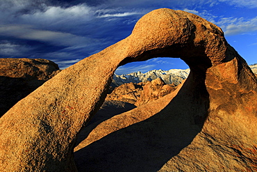 Mobius Arch rock arch from granite eroded United States United States of America North America America