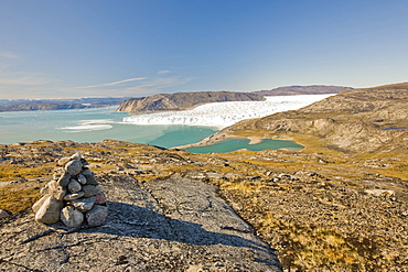 The Eqip Sermia glacier that is receding rapidly due to global warming on the west coast of Greenland, Polar Regions