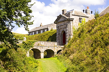 Pendennis Castle, a fortress that has protected Cornwall from invasion for 450 years, Falmouth, UK.