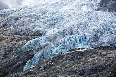 The rapidly retreating Glacier du Trient in the Swiss Alps.