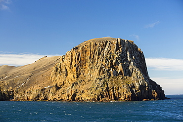 Volcanic rocks on Deception Island in the South Shetland Islands off the Antarctic Peninsular which is an active volcanic caldera.