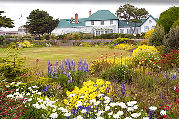 The Governers house and parliament building in Port Stanley in the Falkland Islands.