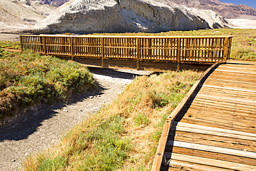 A dried up creek that when it contains water, supports Pup fish, a highly adapted fish that can tolerate high levels of salt. Death Valley is the lowest, hottest, driest place in the USA, with an average annual rainfall of around 2 inches, some years it does not receive any rain at all.