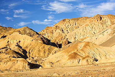 Colourful rocks from Artists Drive in Death Valley which is the lowest, hottest, driest place in the USA, with an average annual rainfall of around 2 inches, some years it does not receive any rain at all.