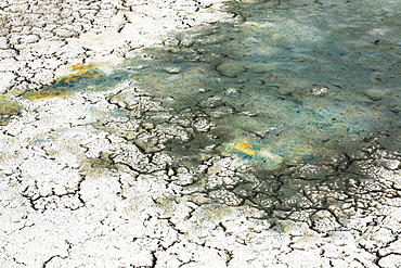 A dried up lake at Tehachapi Pass, California, USA. California is in the midst of a four year long drought.