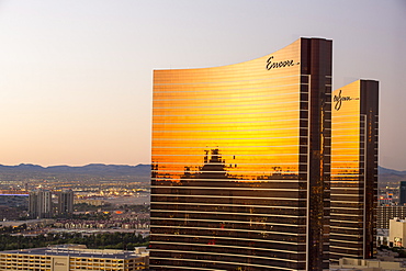 Sunrise over Las Vegas, Nevada, USA.