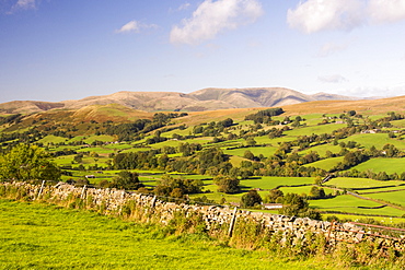 Dentdale in the Yorkshire Dales National Park, Cumbria, UK, looking towards the Howgills.