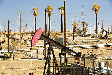 The Kern River oilfield in Oildale, Bakersfield, California, USA