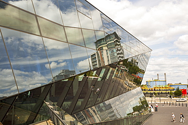 The Crystal building which is the first building in the world to be awarded an outstanding BREEAM (BRE Environmental Assessment Method) rating and a LEED (Leadership in Energy and Environmental Design) platinum rating. London, UK.