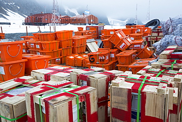 Supplies at Base Orcadas which is an Argentine scientific station in Antarctica, and the oldest of the stations in Antarctica still in operation. It is located on Laurie Island, one of the South Orkney Islands, just off the Antarctic Peninsular. The Antarctic Peninsular is one of the fastest warming places on the planet.