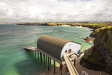 Padstow lifeboat station on Trevose Head, Cornwall, UK.