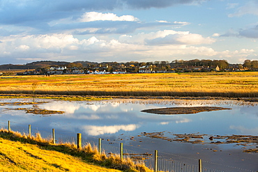 Salt marsh at Cley Next the Sea, North Norfolk, UK.