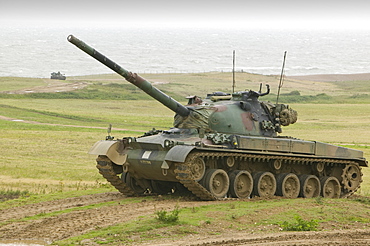 Tank driving at the Muckleborough Collection, Norfolk, England, United Kingdom, Europe