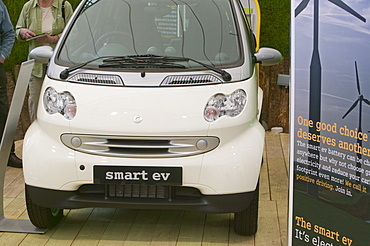 A green car show at the Eden Project, Cornwall, England, United Kingdom, Europe