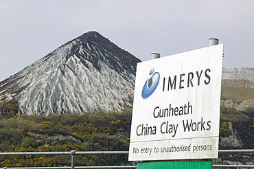 China Clay workings near St. Austell, Cornwall, England, United Kingdom, Europe