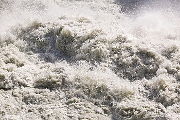 Meltwater from the Russell Glacier that drains the Greenland Ice Sheet 26 km inland from Kangerlussuaq, Greenland, Polar Regions