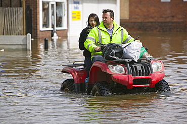 Unprecedented floods in 2007, Bentley, South Yorkshire, England, United Kingdom, Europe