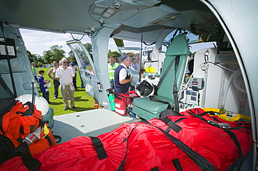 An air ambulance, Cumbria, England, United Kingdom, Europe