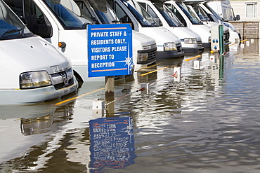 Floods of July 2007, Tewkesbury, Gloucestershire, England, United Kingdom, Europe