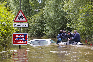 Floods of July 2007, Tewkesbury, Gloucestershire, England, United Kingdom, Europe