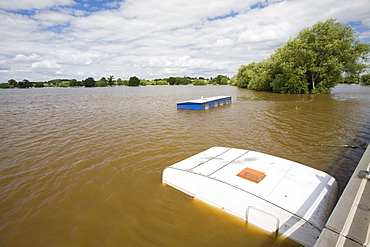 Floods of July 2007, Tewkesbury, Gloucestershire, England, United Kingdom, Europe