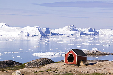 The Jacobshavn glacier (Sermeq Kujalleq), Greenland, Polar Regions