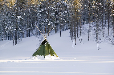 Winter in Saariselka, Lapland, Northern Finland, Finland, Scandinavia, Europe