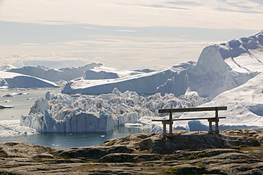 Icebergs from the Jacobshavn Glacier (Sermeq Kujalleq), Greenland, Polar Regions