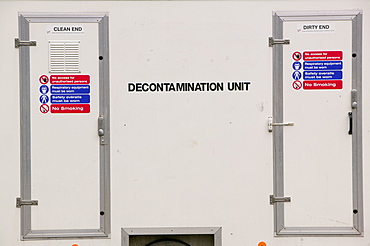 A decontamination unit, United Kingdom, Europe