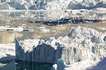 Icebergs from the Jacobshavn Glacier (Sermeq Kujalleq), Greenland, Polar Regions