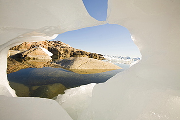 The Jacobshavn glacier (Sermeq Kujalleq), Greenland, Polar Regions