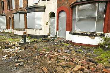 A derelict house in Manchester, England, United Kingdom, Europe