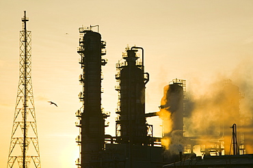 Petrochemical works on Teesside, England, United Kingdom, Europe