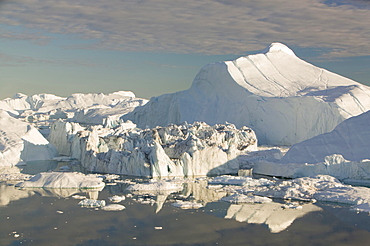 Icebergs from the Jacobshavn Glacier (Sermeq Kujalleq), Greenland, Polar Regions