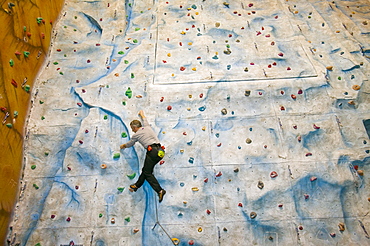 The ice factor climbing wall in Kinlochleven, Scotland, United Kingdom, Europe