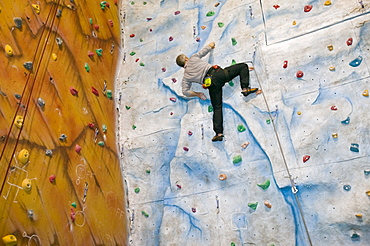 The ice factor climbing wall in Kinlochleven, Scotland, United Kingdom, Europe