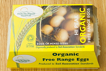 Prganic free range eggs, United Kingdom, Europe