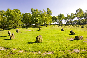 The Nine Ladies stone circle, Derbyshire, England, United Kingdom, Europe