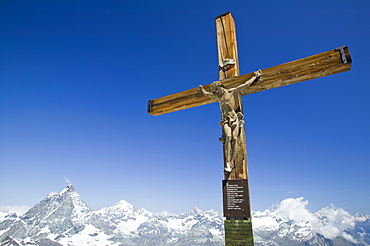 The summit of the Klein Matterhorn above Zermatt, Switzerland, Europe