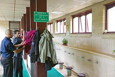 British Muslims in a Preston Mosque, Preston, Lancashire, England, United Kingdom, Europe