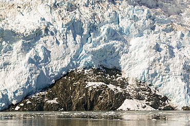 Aialick Glacier receding rapidly due to climate change, in Kenai Fjords National Park in Alaska, United States of America, North America