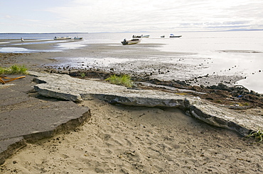 Shishmaref, a tiny island inhabited by around 600 Inuits, between Alaska and Siberia in the Chukchi Sea, United States of America, North America