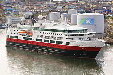 A cruise ship off Ilulissat on Greenland, Polar Regions