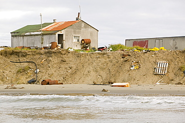 Shishmaref, a tiny island inhabited by around 600 Inuits, between Alaska and Siberia in the Chukchi sea, United States of America, North America