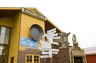 A bar in the old gold rush town of Nome in Alaska, United States of America, North America